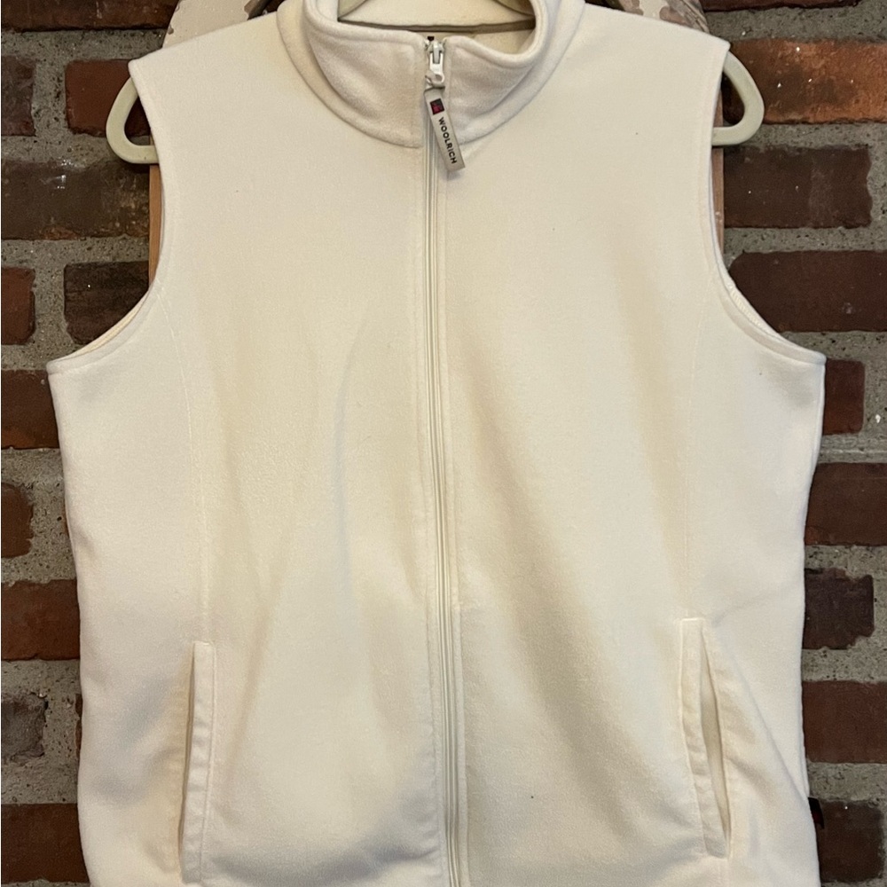 Woolrich Off- White Fleece Vest